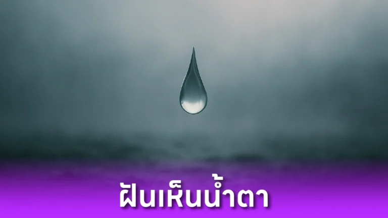 ฝันเห็นน้ำตา