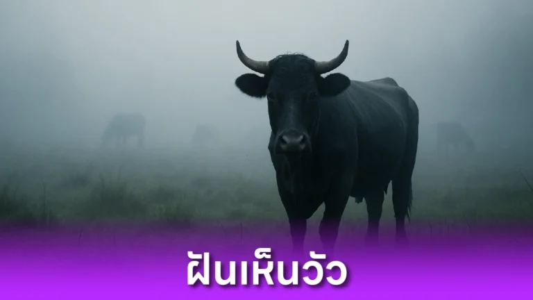 ฝันเห็นวัว