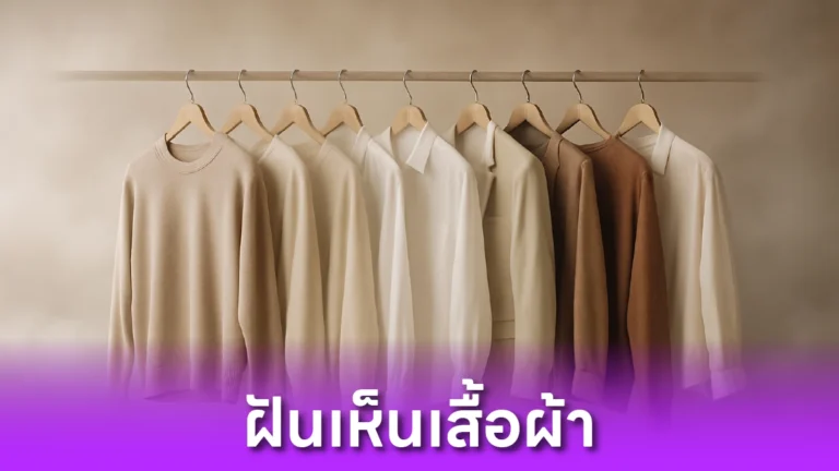 ฝันเห็นเสื้อผ้า หมายความว่าอะไร?