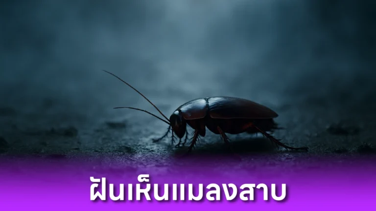 ฝันเห็นแมลงสาบ